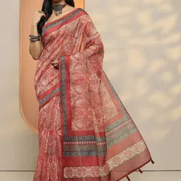 Libas Paisley Silk Blend Saree-picture-40