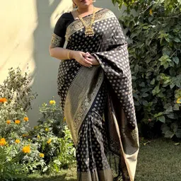 yourwish Ethnic Motifs Woven Design Pure Silk Banarasi Saree-picture-41