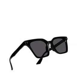 Mast & Harbour Unisex Black Lens & Black Cateye Sunglasses with image 5
