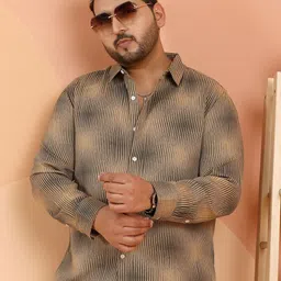 Instafab Plus Abstract Printed Comfort Relaxed Fit Cotton Shirt-picture-22