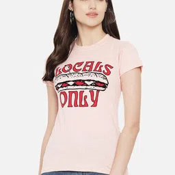 Dreambe Women Pack Of 3 Typography Printed Round Neck Cotton T-shirts image 2