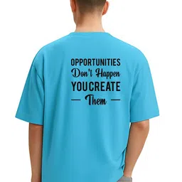 Fashnobic Men Printed Drop-Shoulder Sleeves Dri-FIT T-shirt image 3