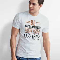 Seekbuylove Men Typography Printed Bio Finish T-shirt image 5