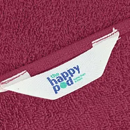 The Happy Pod 6 Piece Magenta 380 GSM High Absorbent Cotton Towel Set image 2