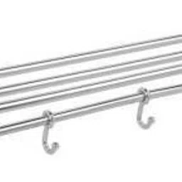 exclusive Stainless Steel Towel Rack with Towel Rod and Sliding Hooks for Bathroom Chrome Towel Holder Size 24 inch 1 Bar Towel Rod SILVER Towel Holder (Stainless Steel) 24 inch 4 Bar Towel Rod-picture-18