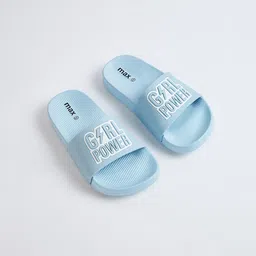 max Girls Printed Sliders image 2