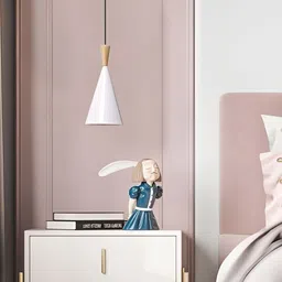 KINIS White & Gold-Toned Aluminium Quirky Ceiling Lamp image 4