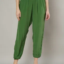 Amagyaa Women High-Rise Pleated Trousers-image-1