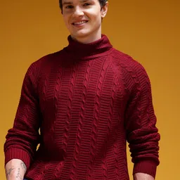 HERE&NOW Cable Knit Turtle Neck Pullover-picture-29