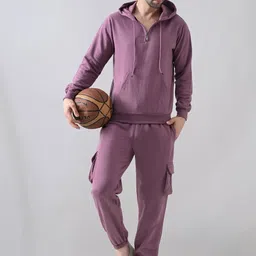 BAESD Men High-Rise Full Sleeve Hoodie Tracksuit image 5