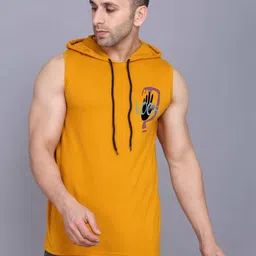 TEEFOX Graphic Printed Hooded Sleeveless Regular Fit T-Shirt image 4