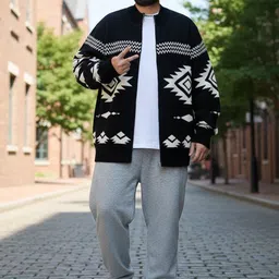 HERE&NOW Men Printed Cardigan-picture-55