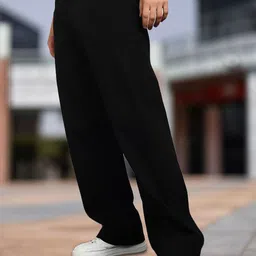 ANGERHOOD Men Mid-Rise Low Distress Heavy Fade Baggy Jeans image 4