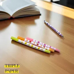 triple paper Magic Color Double-Ended Pastel Highlighters Soft Color Marker with Fruit Design image 2