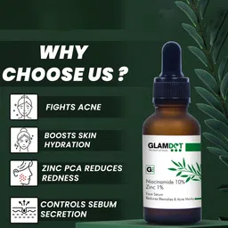 Glamdot Niacinamide 10% Zinc 1% Face Serum - 30 ml image 3