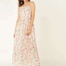 DODO & MOA Floral Print Georgette Maxi Dress-picture-27