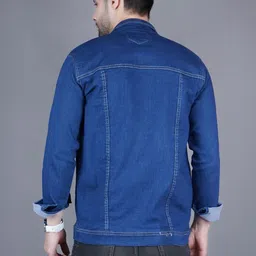 SZN Men Outdoor Denim Jacket with Patchwork image 2