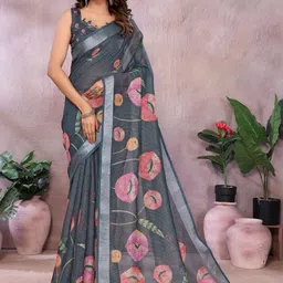 Moda Rapido Floral Handloom Chanderi Saree-picture-30