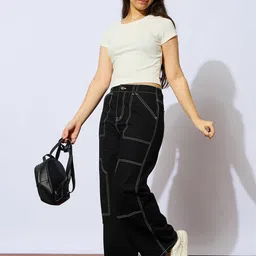 Noh.Voh - SASSAFRAS Kids Girls Straight Fit Cargos Trousers image 5