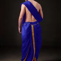 Spewim Men Solid Cotton Dhoti Pants image 3