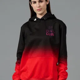 GO DEVIL Women Printed Hooded Sweatshirt image 3