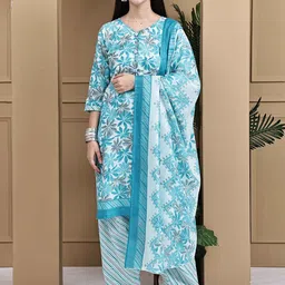 Roly Poly Women Floral Printed Kurta with Trouser & Dupatta-picture-35