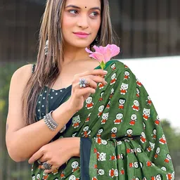 BEYOND ETHNIC Ethnic Motifs Pure Cotton Saree image 2