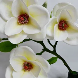 Blooming Floret White 1 Pieces Magnolia Artificial Flower image 2