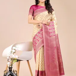 Mitera Ethnic Motifs Woven Design Zari Designer Banarasi Saree-picture-32