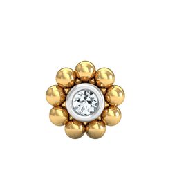 KUBERBOX 14KT Gold Nosepin Diamond-0.54 Gram-picture-44