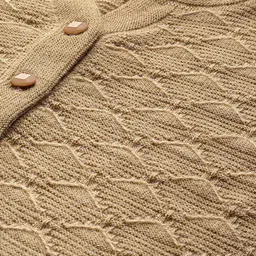 all about you Women Self Design Argyle Woollen Cardigan image 2