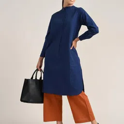 Saltpetre Mandarin Collar Organic Cotton Tunic With Trousers Co-Ords image 3