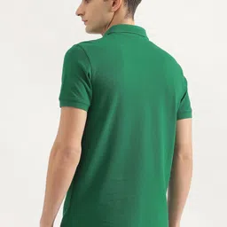 United Colors of Benetton Men Solid Polo Collar Cotton T-shirt image 4