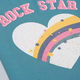 PLUM TREE Girls Pack Of 2 Graphic Printed Pure Cotton Oversize T-shirt image 4