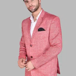 PRINTINDIA Notched Lapel Single Breasted Blazer image 3