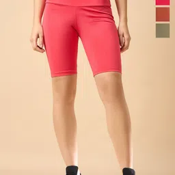 COLOR CAPITAL Women Pack of 4 Ankle-Length Fly Dry Cycling Shorts-picture-10