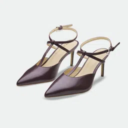 Oroh Women Leather Slim Heel Mules-image-59