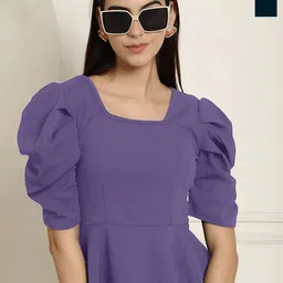 Metronaut Women Pack Of 2 Square Neck Peplum Top-picture-18