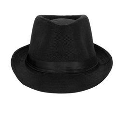 Infispace Unisex Black Self Design Fedora Hat-picture-19