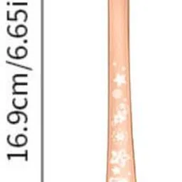 oicia Rose-Gold Mirror Finish Salad Forks, Small Dessert Tasting Forks, Appetizer Fork Stainless Steel Fruit Fork Set image 2