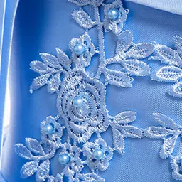 FOREVER FRIDAY Embroidered Off-Shoulder A-Line Dress image 3