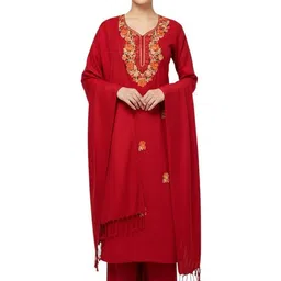 Vrinde Embroidered Unstitched Dress Material-picture-22