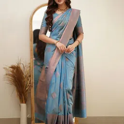AMRUTKALA SAREES Woven Design Zari Saree-picture-27