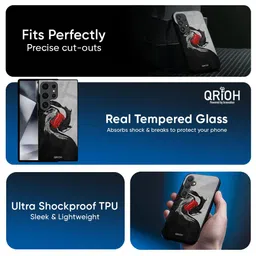 QRIOH Abstract Printed Samsung Galaxy S23 Ultra 5G Back Case Mobile Accessories image 5