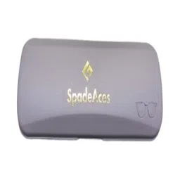 SPADEACES Unisex Black Lens & Silver-Toned Round Sunglasses with image 5