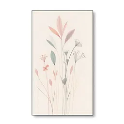 nestroots White & Red 4 Pieces Floral Canvas Painting Wall Arts image 5