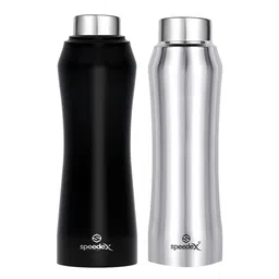 Speedex Black & Silver 2 Pieces Stainless Steel Water Bottle - 1000 ml Each-picture-29