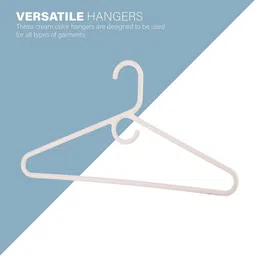 Kuber Industries White Pack Of 18 Multipurpose Cloth Hangers For Wardrobe image 5