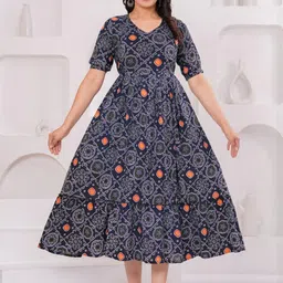 NITVAN Women Floral Printed Gotta Patti Maternity Kurta-picture-17