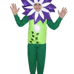 Kaku Fancy Dresses Kids Printed Tracksuit With Flower Nature Costume-picture-48